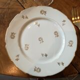 12 dessert plates in Limoges porcelain