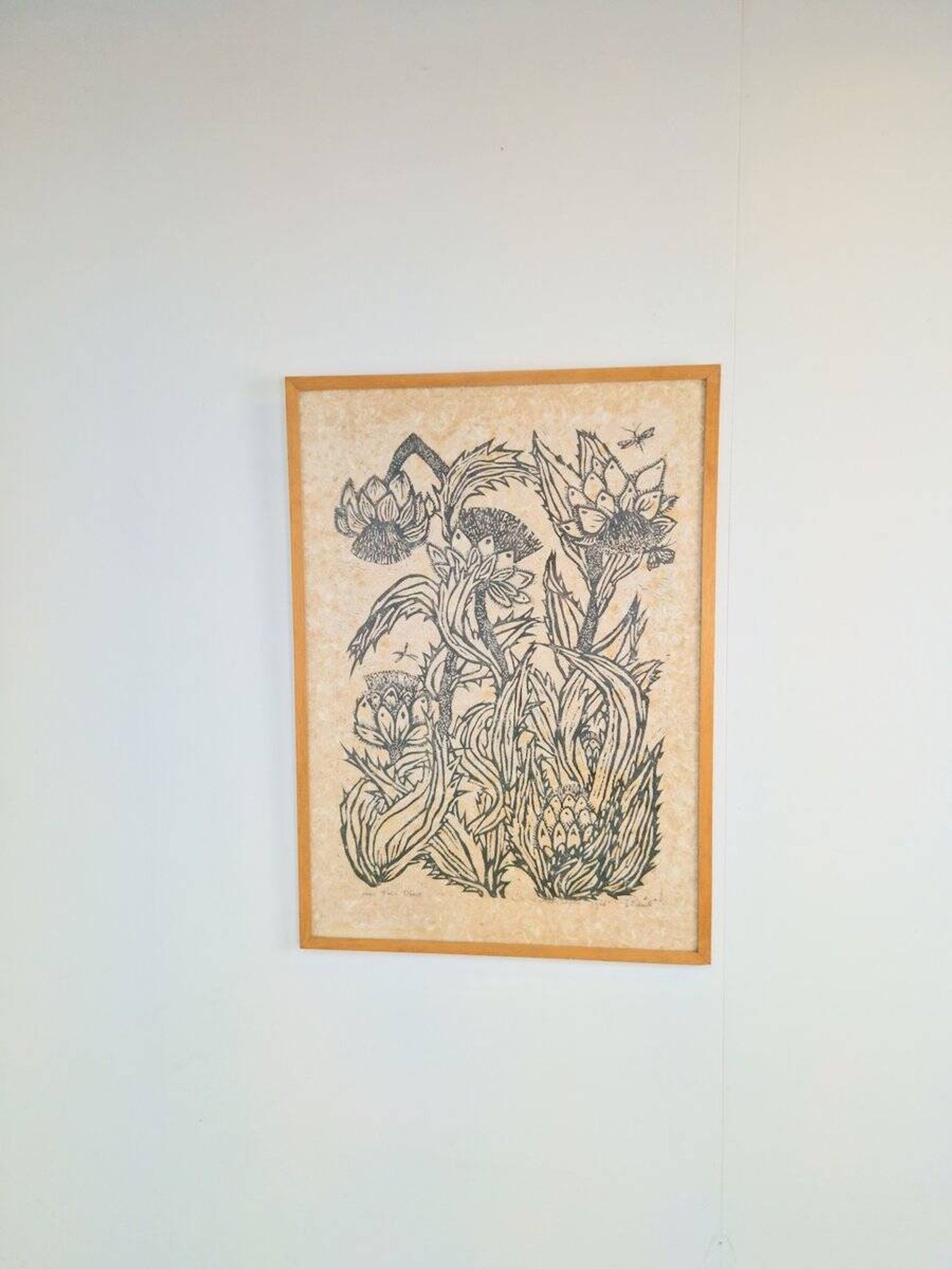 Wil Willerijn, Blackthorn, Etching on Handmade Paper, 1966