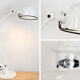 Jieldé Loft D6440 white articulated table lamp – Industrial design