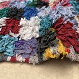 Colorful Boucherouite Moroccan rug - 141 x 237 cm