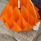 Suspension lamp by Lars Schioler butterfly model Hoyrup Light plastic editor orange 1968