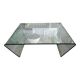 Sleek glass coffee table design