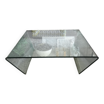 Glass coffee table