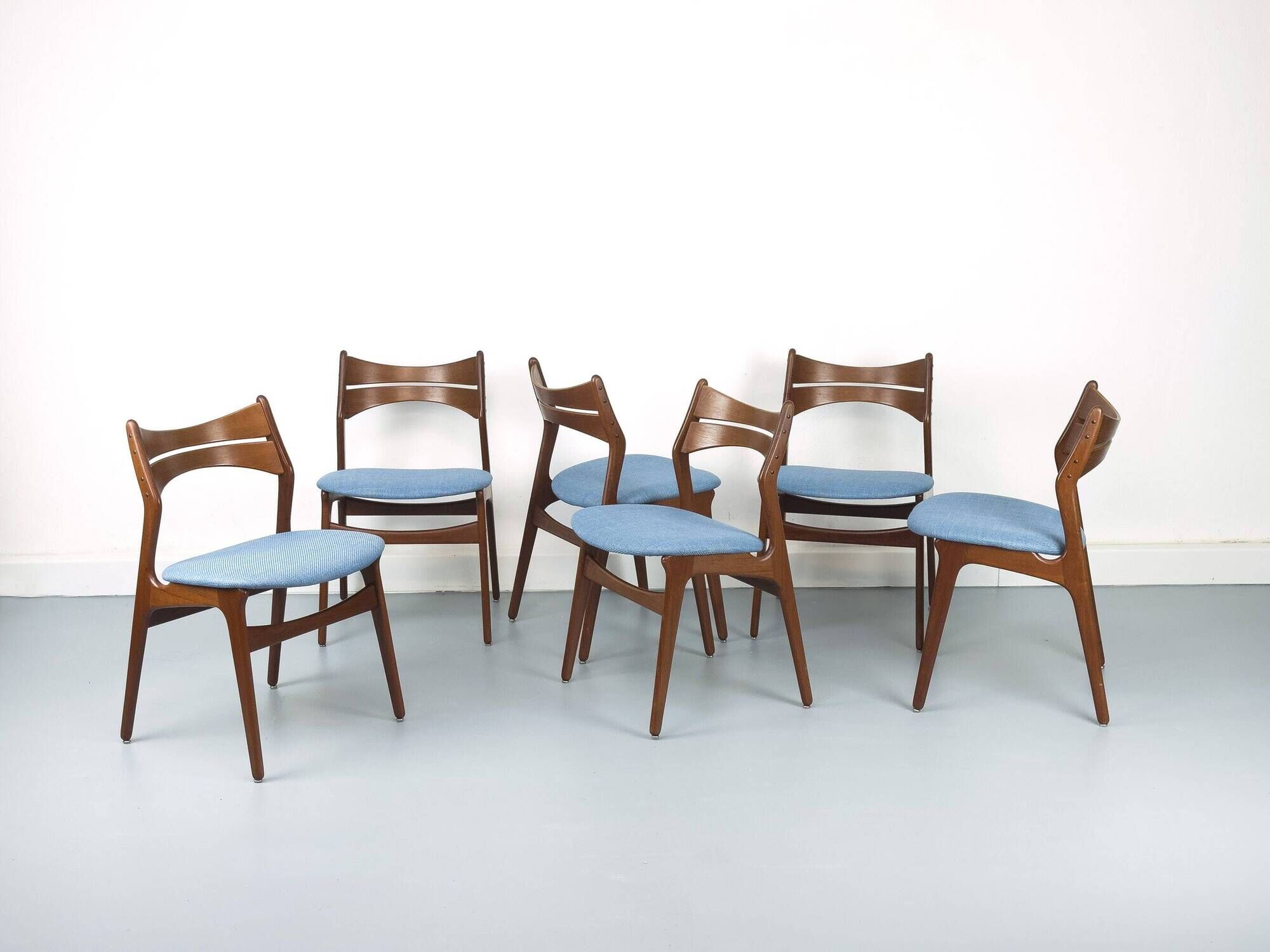 Set of 6 Teak Dining Chairs by Erik Buch for Chr. Christensens Møbelfabrik