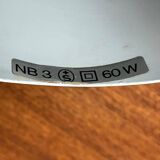 Swiss minimalist magnetic table lamp from the mid-century space age, 1960s.