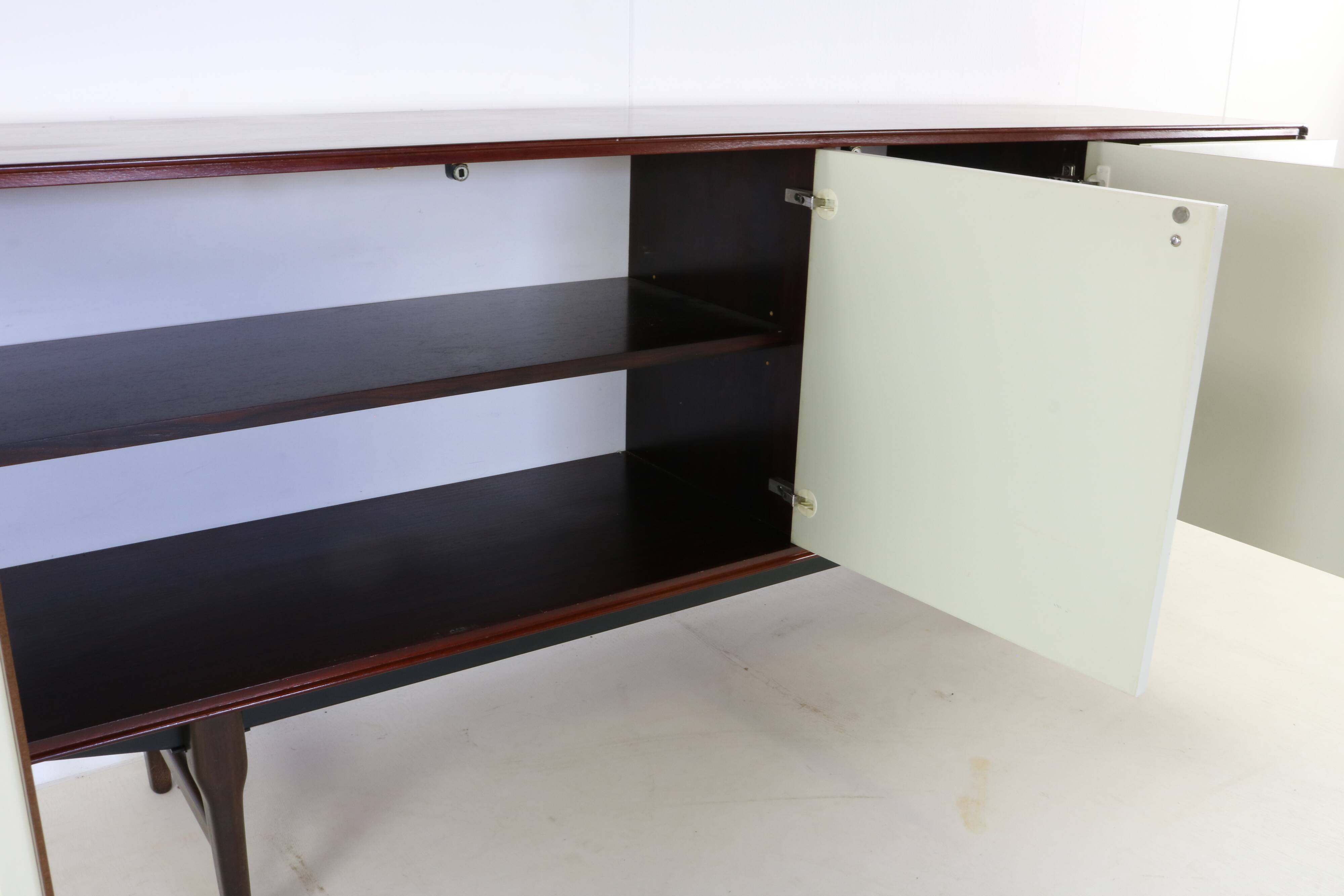 Sixties design rosewood sideboard for Fristho Franeker