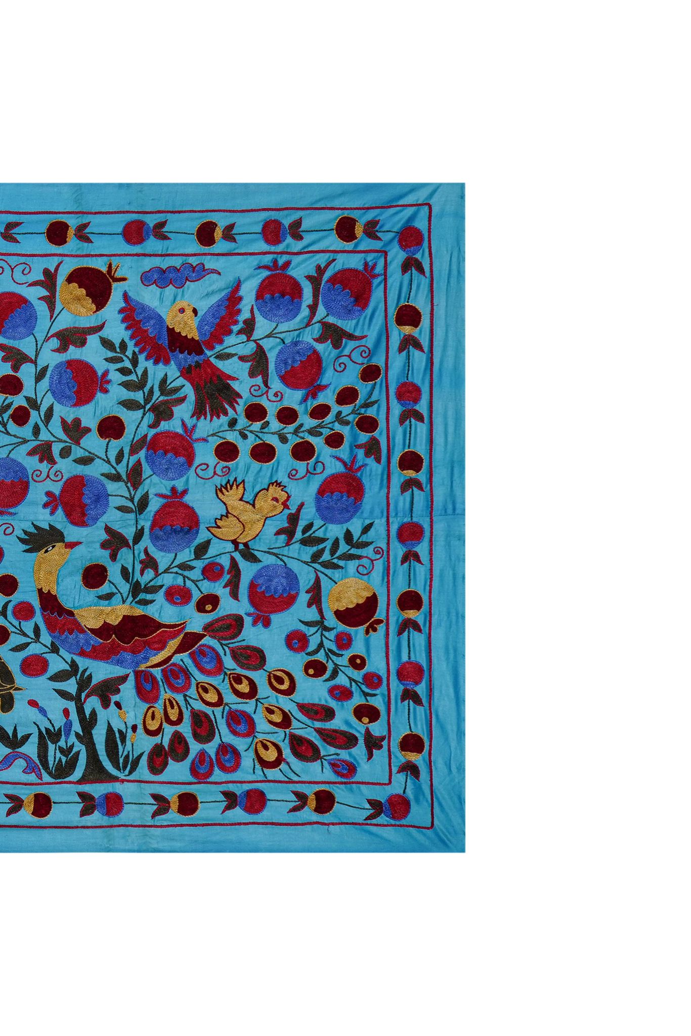Tapis turc vintage noué à la main