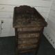 Vintage wooden bistro frog game