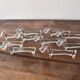 10 Fox glass knife holders 60s