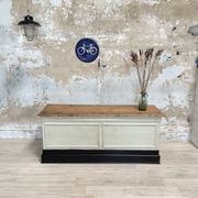 Bank counter furniture in patinated wood, circa 1900