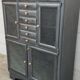 Old metal dentist's cabinet professional furniture
