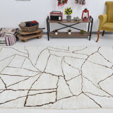 6x9 scandinavian beige hemp rug 192x275cm
