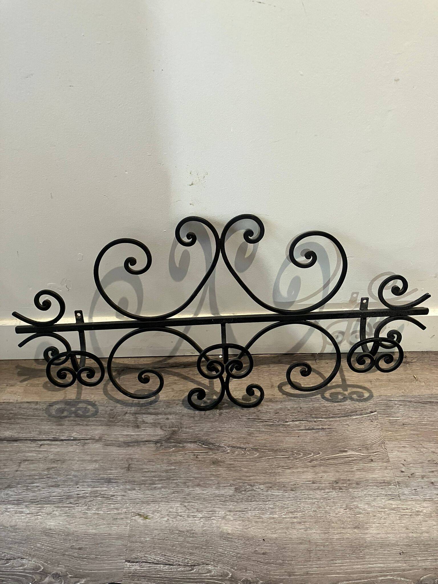 3 wrought iron coat racks