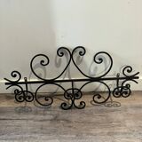 3 wrought iron coat racks