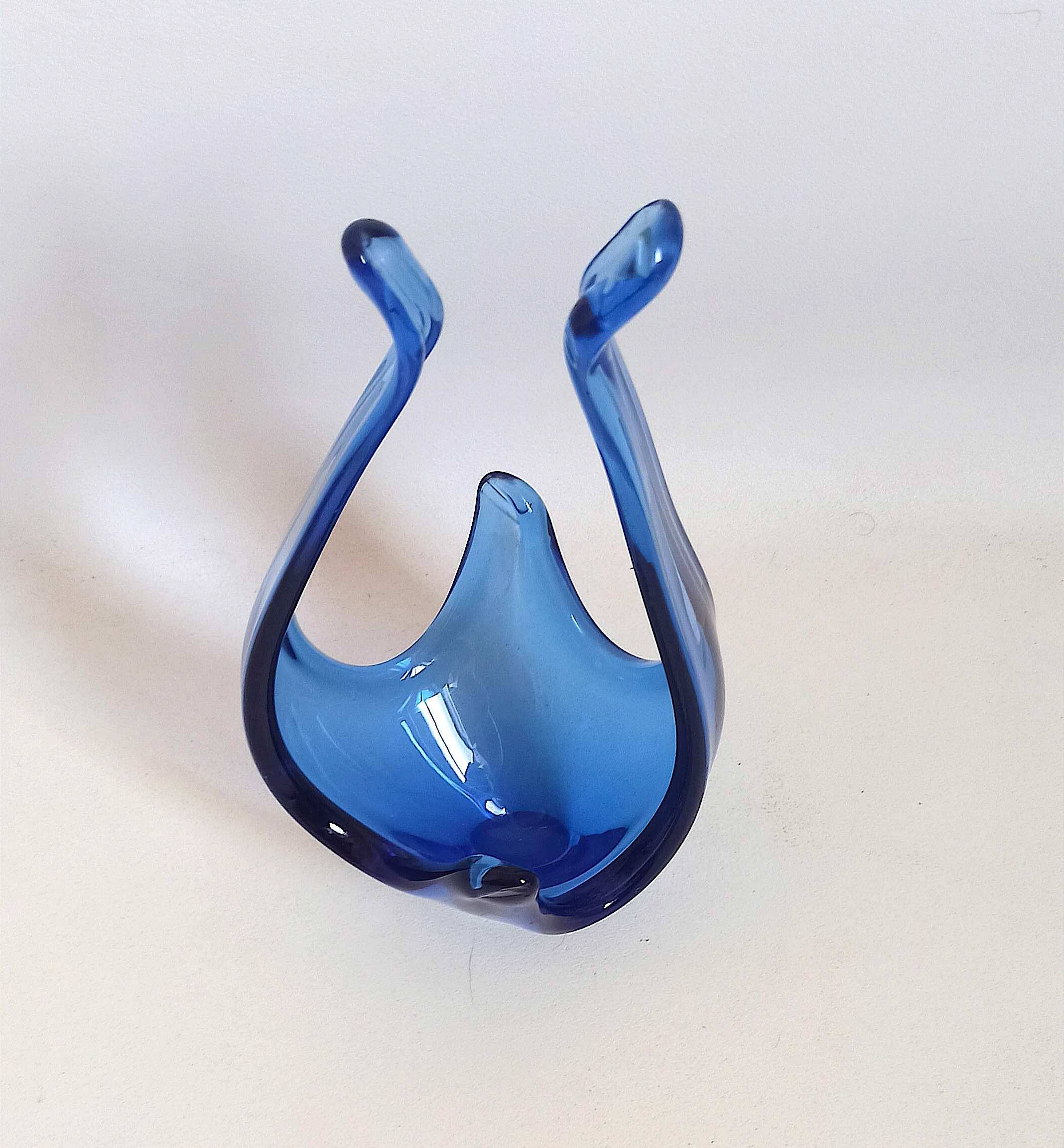 Viartec basket blue Colbat 70s Height 29.4 cm