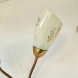 Wall lamp hollywood regency gold, 70s