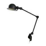 Vintage 1980 Jielde 2-arm lamp, original matte black - 100 cm