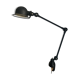 Lampe vintage 1980 Jielde 2 bras noire mat d'origine - 100 cm