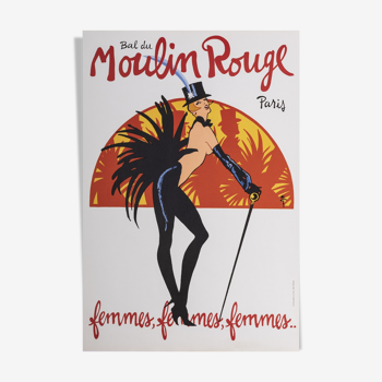 Affiche Bal du Moulin rouge Femmes, Femmes, Femmes