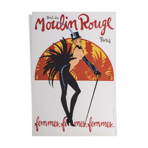 Affiche Bal du Moulin rouge Femmes,