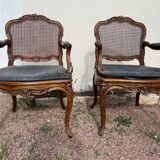 Louis XV cabriolet armchairs