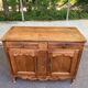 Louis XV buffet in light solid walnut from the 19th century.