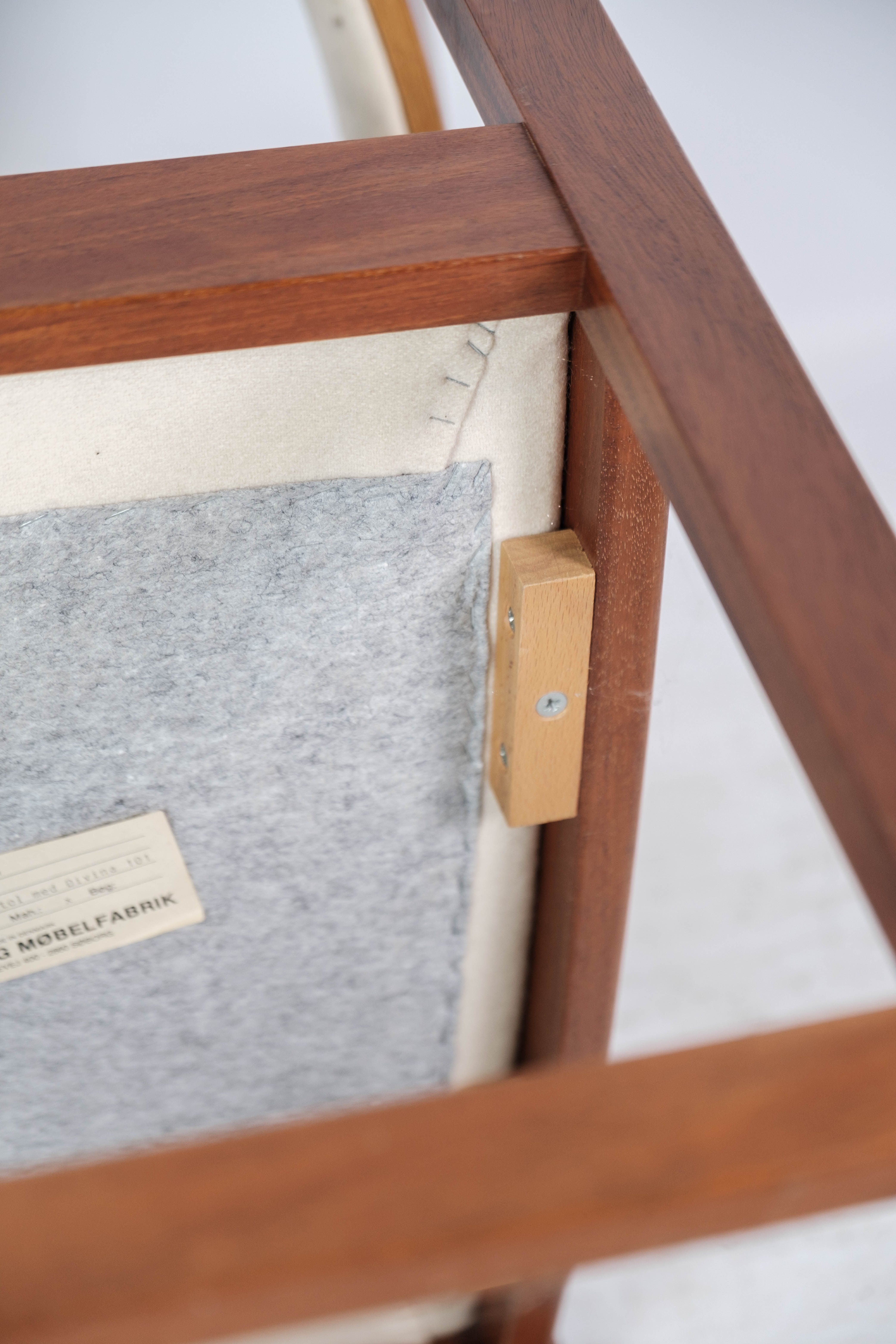 Armchair in mahogany of Danish design  by Søborg Furniture, 1960s