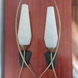 Set of 2 50s wall lights