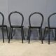 Postmodern Italian dining chairs set of 4 - 1980s