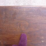 Pair of solid oak farm bench