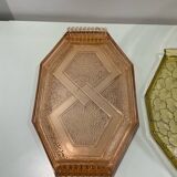 Set of 2 glass trays
