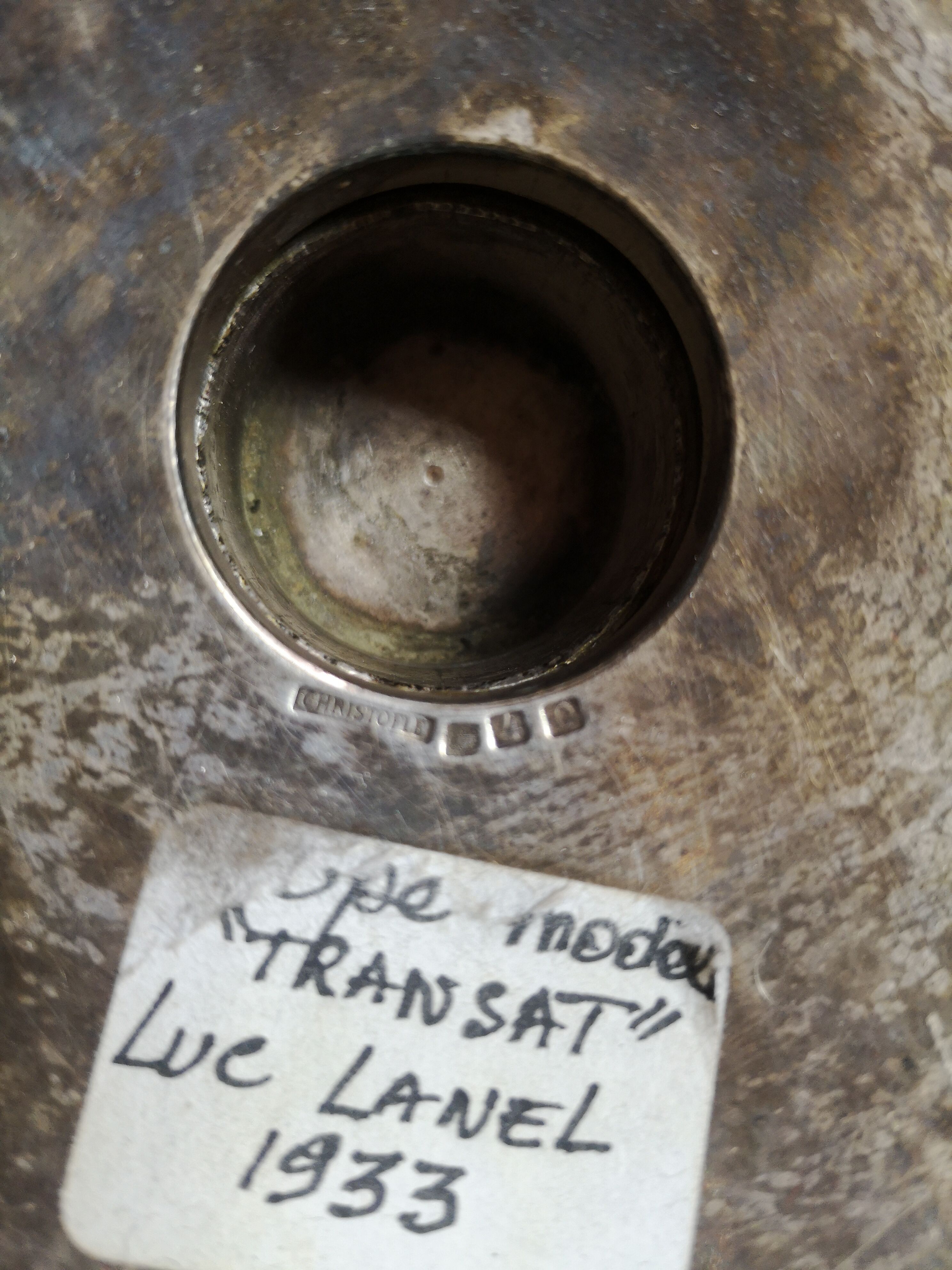 Christofle cup silver metal from the ArtDeco years