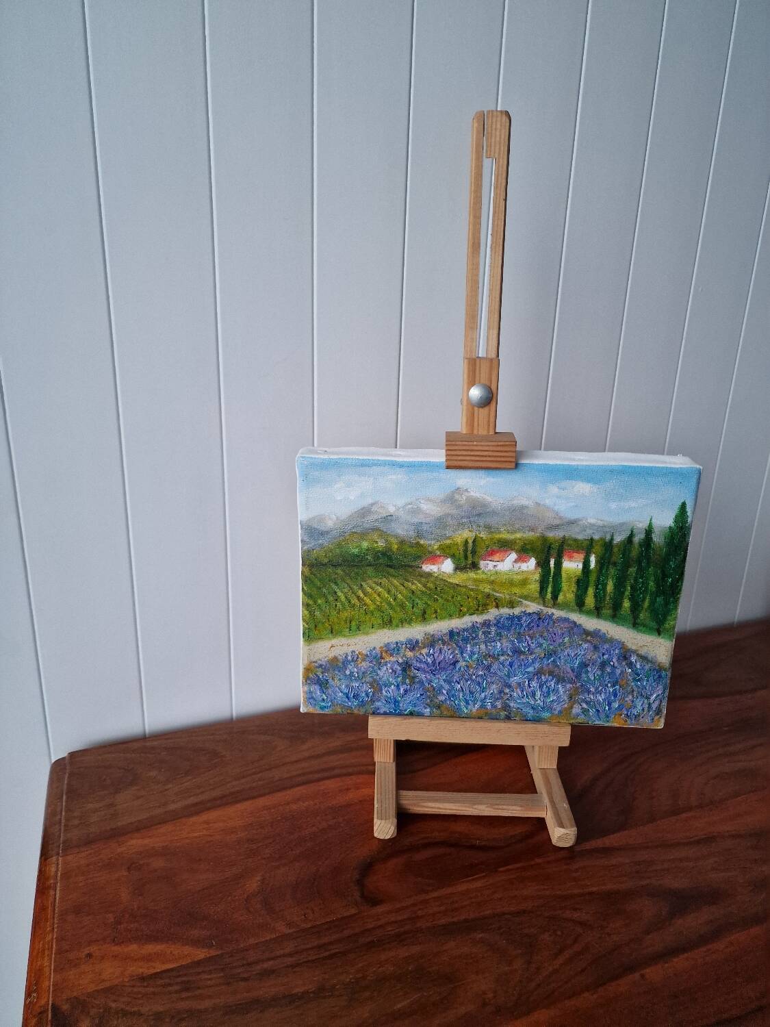 Oil painting, Provençal landscape