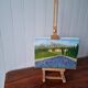 Tableau à l'huile, paysage provençal