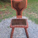 Chaise tripode esprit chalet