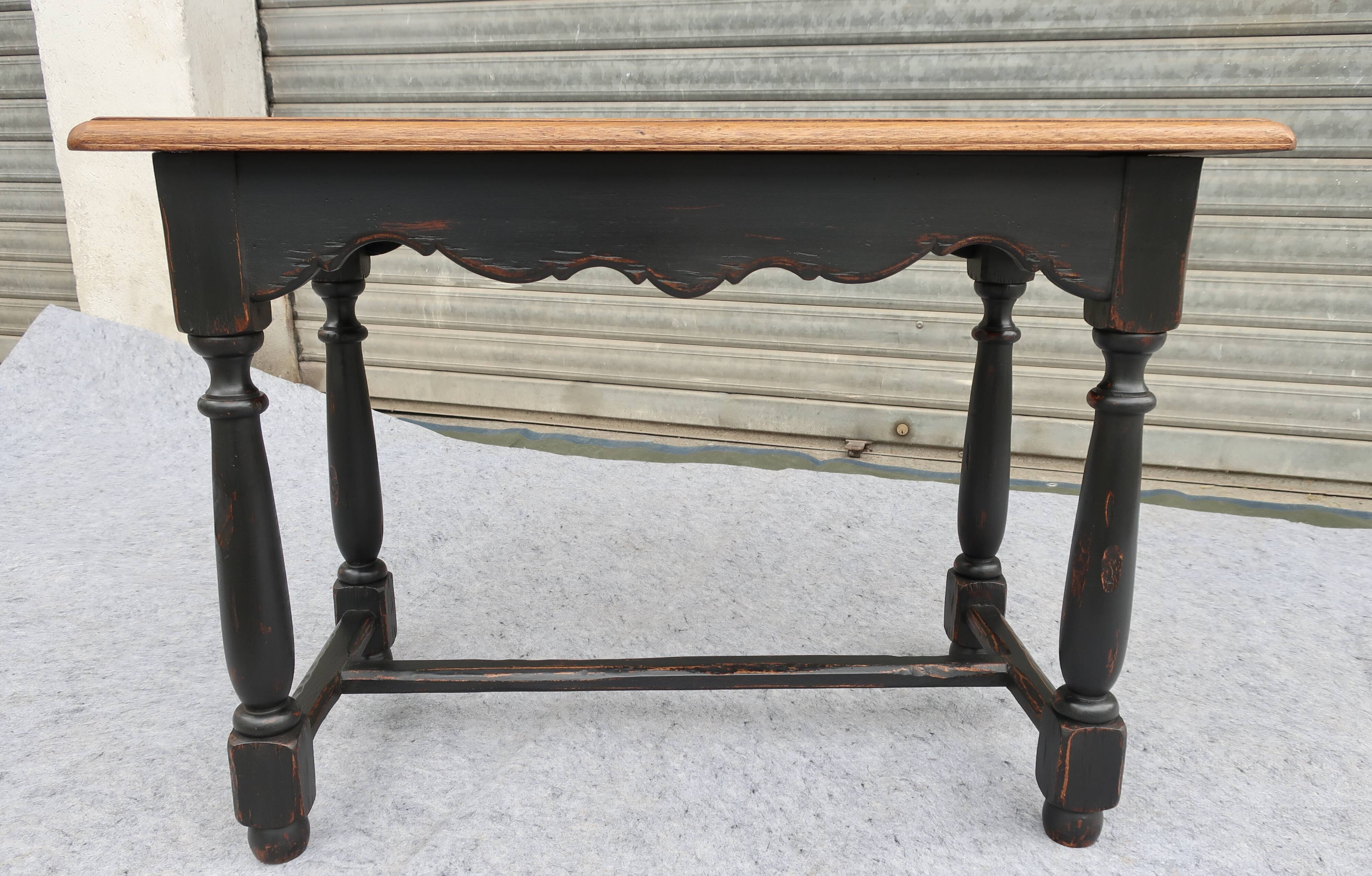 Table bureau vintage patinée
