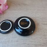 Small greece ceramic jewelry box with 24k gold border and decor