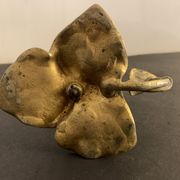 Art Nouveau bronze hand candle holder or cellar rat, 1900