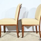 Pair of Cuban Mahogany Chairs, Restoration Period – Early 19th Century