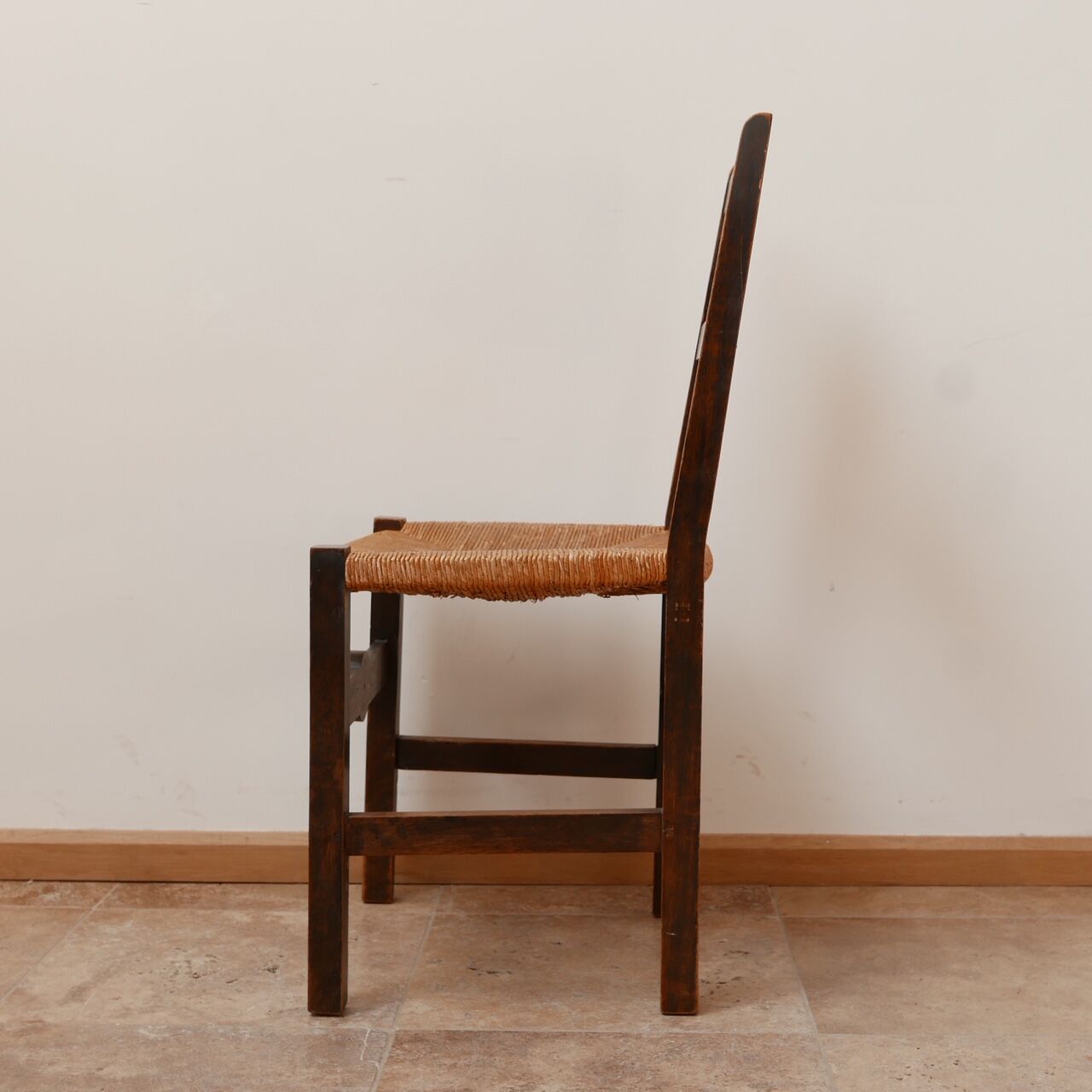 Set of six french mid-century dining chairs