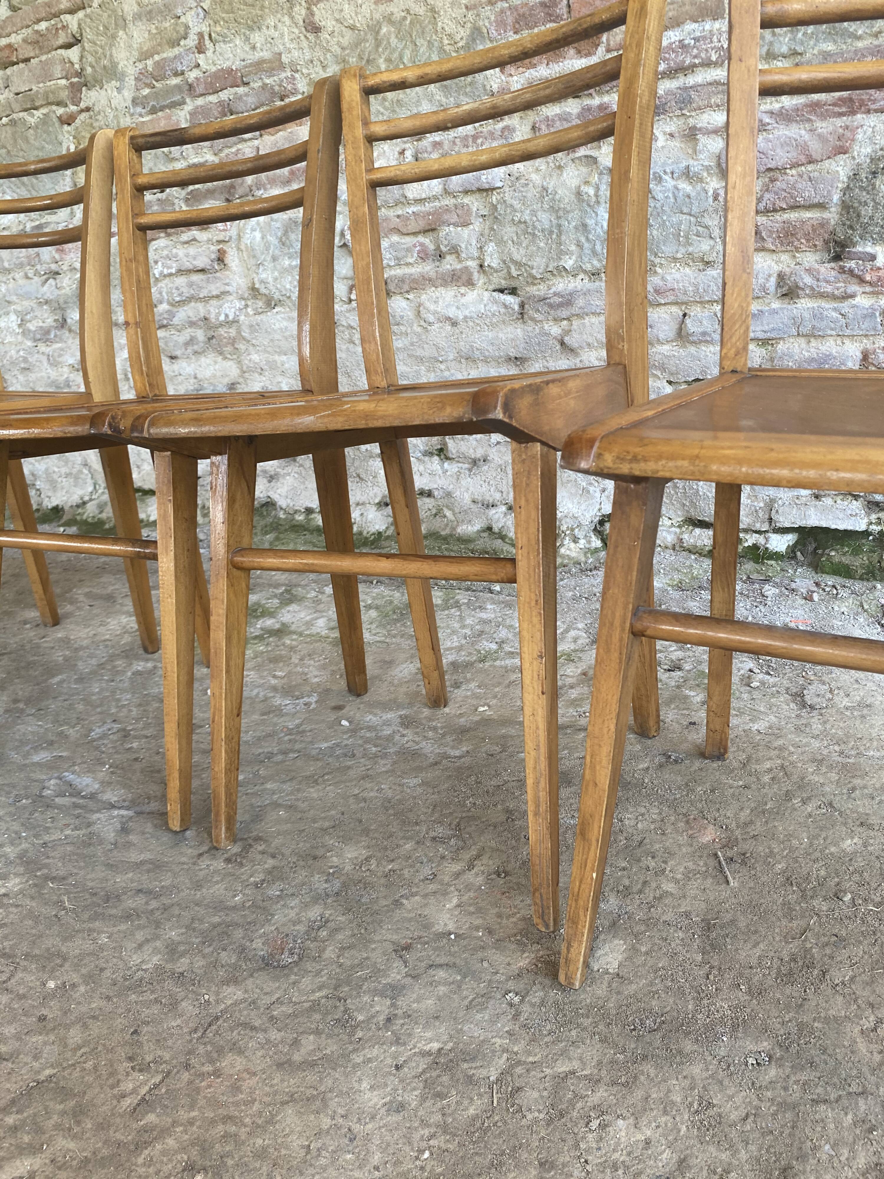 Lot de 4 chaises bistrot Luterma