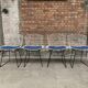 4 chaises 420 par Harry Bertoia pour Knoll International, 1960