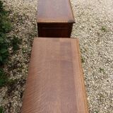 Paire de tables de chevet en chêne