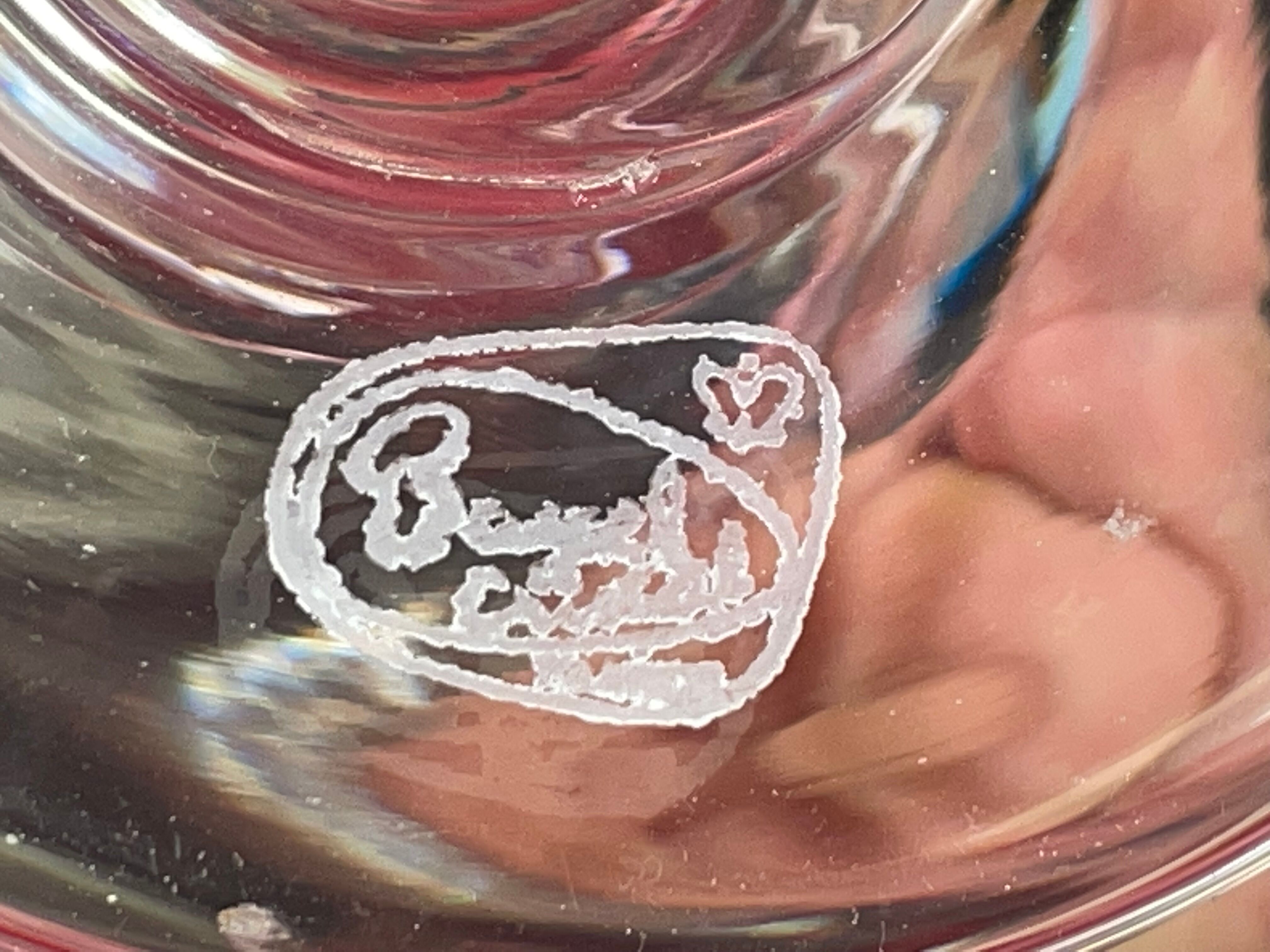 Cristal de bayel medici vase in cut crystal - h : 21 cm