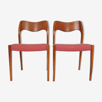 2 chaises de salle à manger de Niels Otto Moller