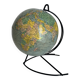Vintage 1960 terrestrial globe by Girard Barrère - 23 cm