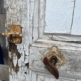 Porte en chêne peint époque 18 e