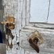 18th century painted oak door