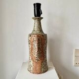 Large brutalist table lamp by Lene Regius, Denmark, 1970s