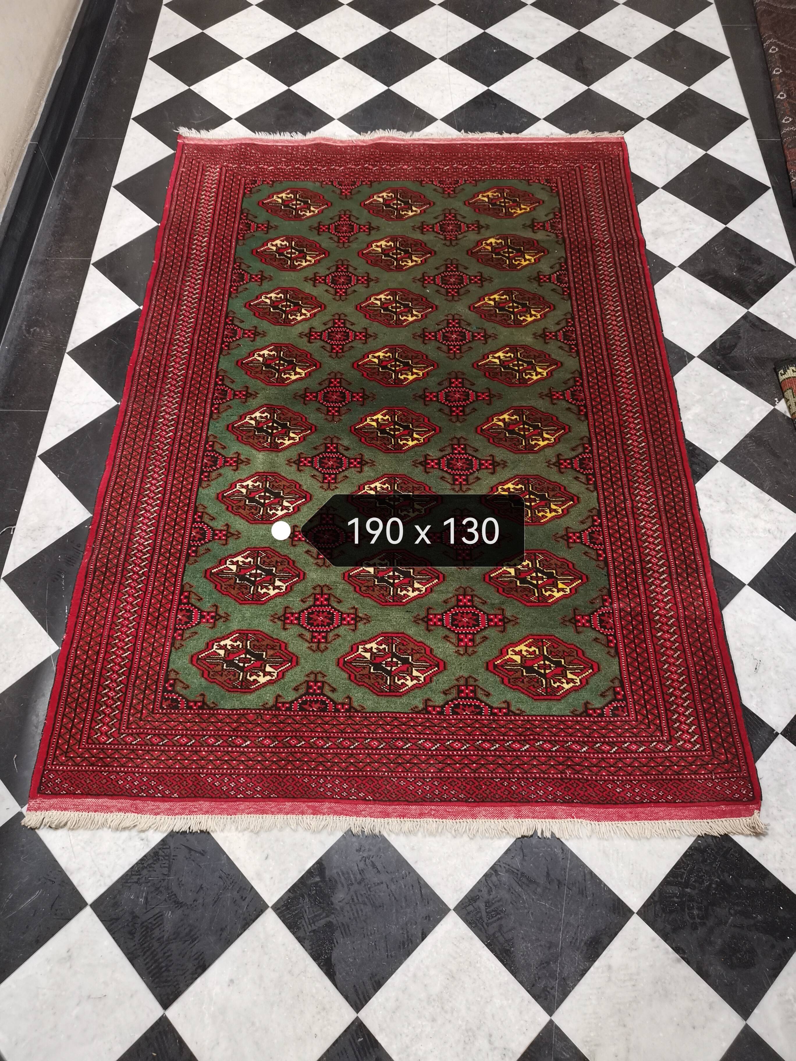 Tapis d'orient persan fait main Boukhara 190 x 130